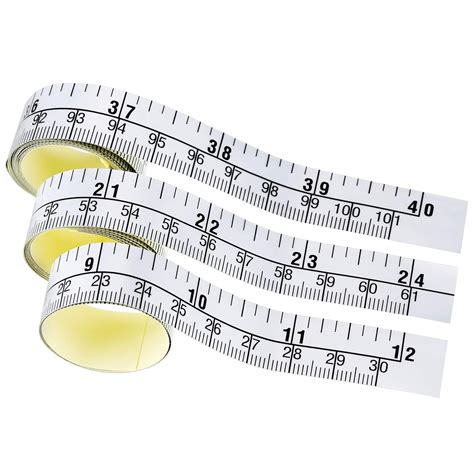 Self Adhesive Measuring Tape Workbench Ruler Adhesive Backed Double