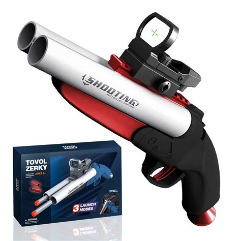 Buy Tovol Zerky Double Barrel Shotgun Shell Ejection Toy Foam Blaster Double Shoot Toy Gun For