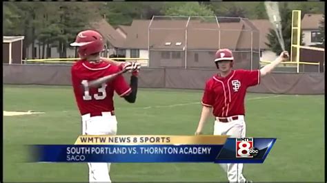 High School Baseball Falmouth And South Portland Win On The Road Youtube