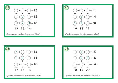 Estos juegos, a modo de ejercicios, les. juegos matematicos de sumas (6) - Orientación Andújar ...