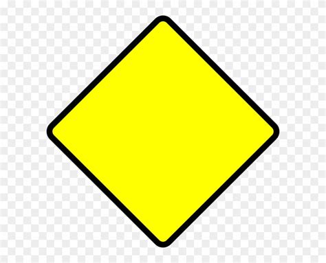 Blank Street Signs Yellow Diamond Road Sign Free Transparent Png