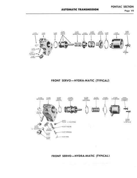 A 3010 Automatic Transmission Parts Catalog Hydra Matic Power Glide