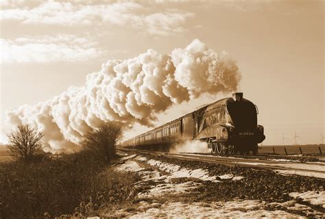 Vehicles Train Steam Locomotive Smoke Clouds Wallpaper