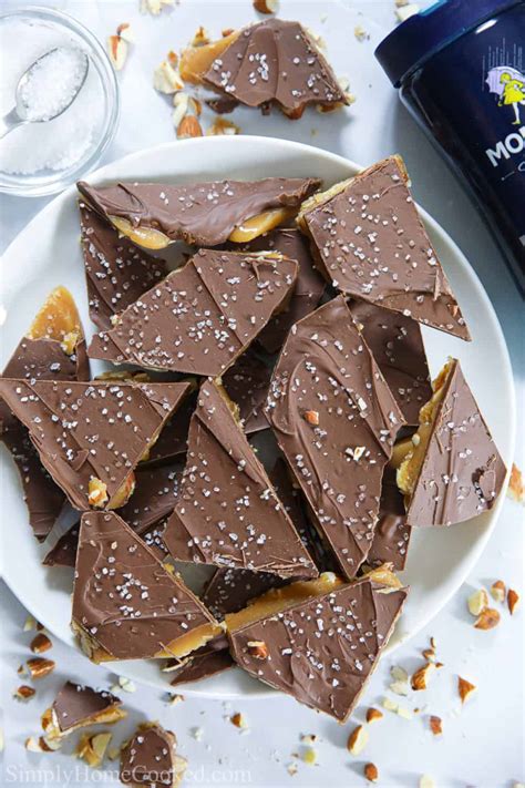 Salted Almond Toffee Recipe Simply Home Cooked
