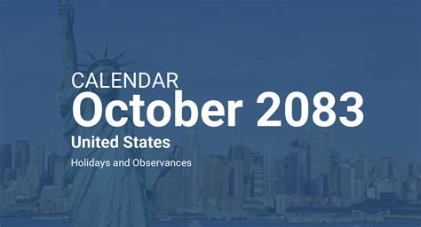 October 2083 Calendar United States