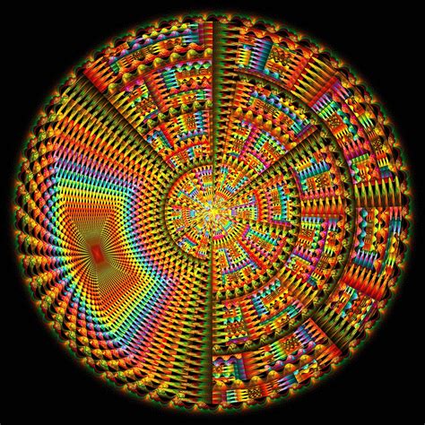 The Happiness Mandala Fractal Artwork By Walstraasart Redbubble
