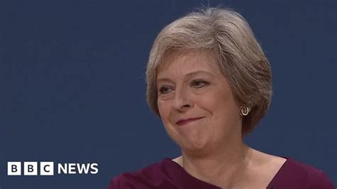 Conservative Conference Theresa Mays Speech In Full Bbc News