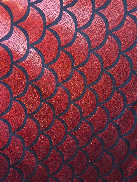 Jumbo Mermaid Fish Scales Hologram Fabric Sold By The Yard Etsy