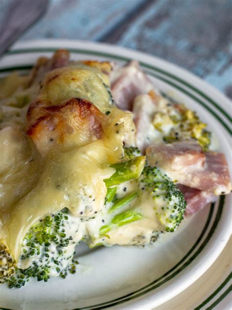Keto Ham Casserole With Swiss Cheese And Broccoli Recipe Ham