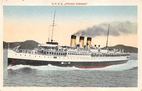 Ss Princess Kathleen Canadian Pacific Line Ship Postcard Oldpostcards