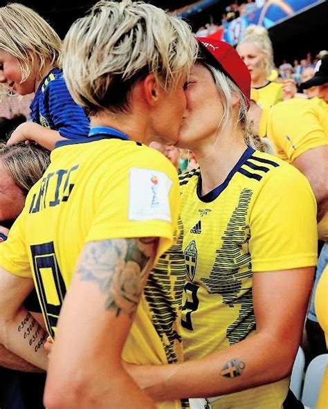 Lina Hurtig And Lisa Lantz Of Sweden Celebrate After The FIFA Womens World Cup France Rd