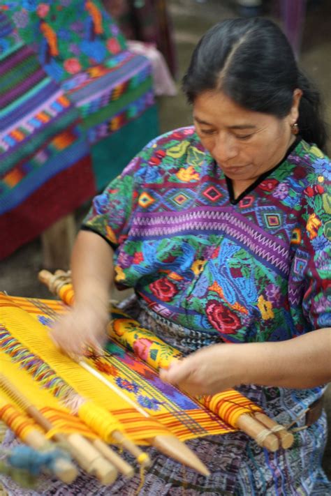 Back Strap Weaving Womens Cooperative Textile Workshop Guatemala
