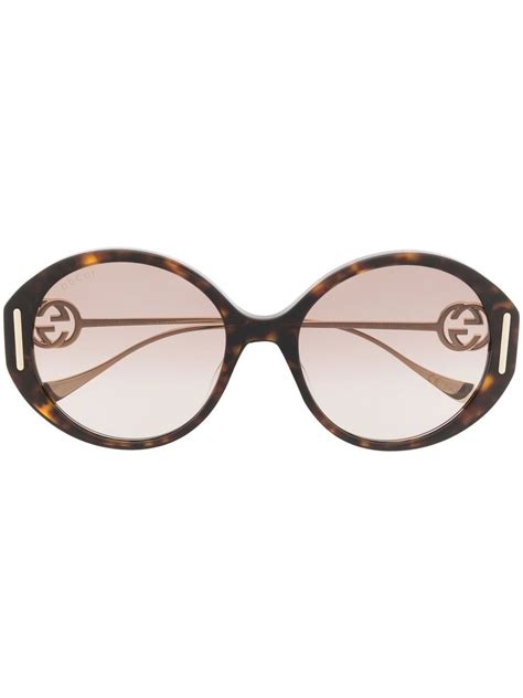 gucci eyewear oversized round sunglasses farfetch