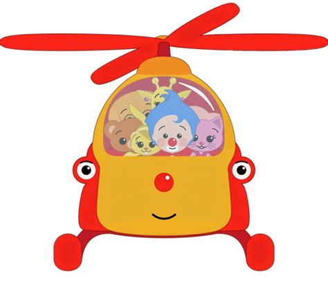 Plim Plim And His Friends In A Helicopter Pnglib Free Png Library