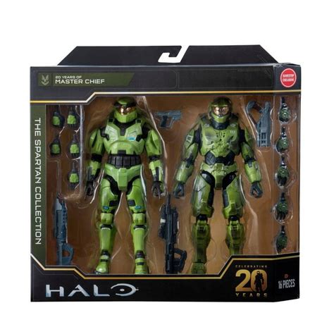 Halo Master Chief 20th Anniversary Spartan Collection Action Figure Set