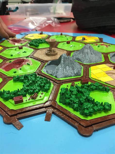My Friend 3d Printed A Settlers Of Catan Board