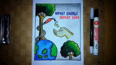 Poster Hemat Energi Listrik Yang Mudah Digambar Dan Bagus Ilustrasi