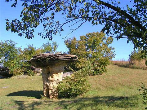 Mushroom Rock Kansas State Parks Stuffed Mushrooms Bird Bath