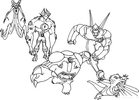 Pictures Ben 10 Tennyson Coloring Pages Coloriage Col