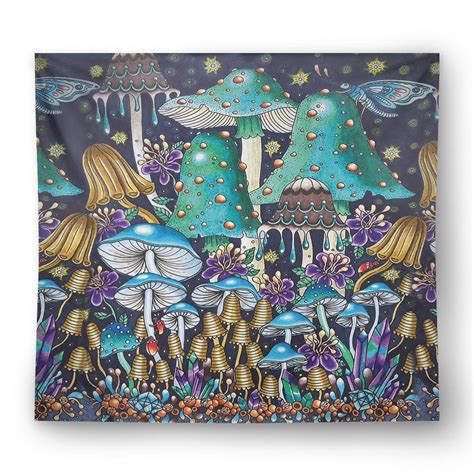 Mushroom Psychedelic Wall Decor Wall Hanging Tapestries Etsy