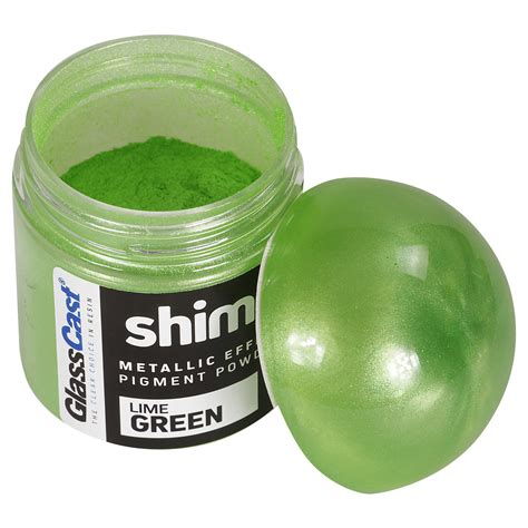Lime Green Shimr Metallic Effect Pigment Powder For Epoxy Resin