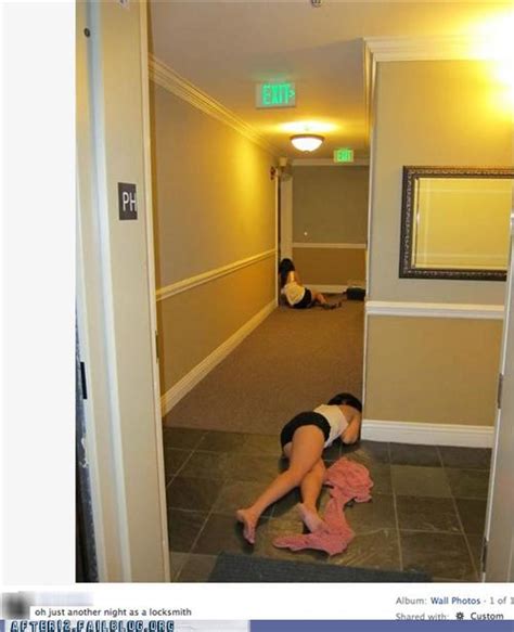 Another Day Another Drunk Unconscious Chick In The Hallway After 12 Funny Pictures Party