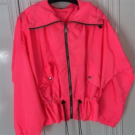 Gorgeous Neon Pink Windbreaker Jacket Sold Depop