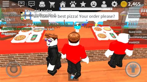 Working At A Pizza Place In Roblox Youtube