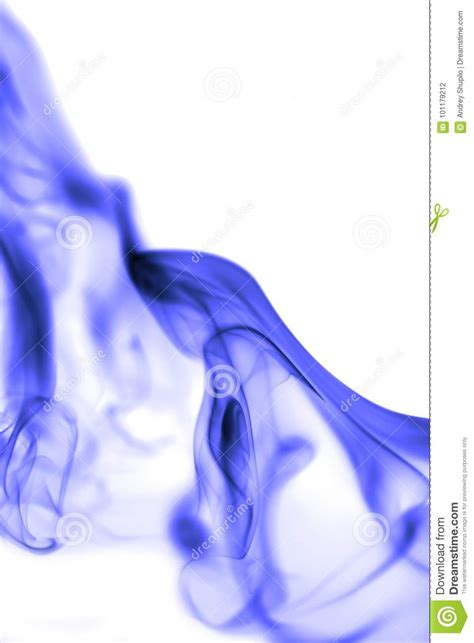 Blue Smoke On White Background Stock Photo Image Of Aroma Curve