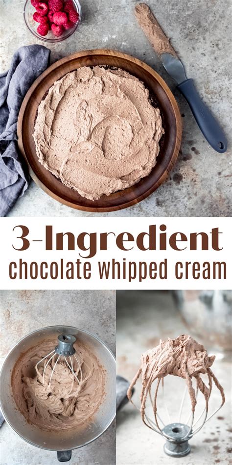 Chocolate Whipped Cream I Heart Eating