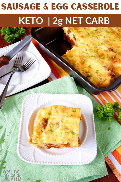 Sausage Egg Casserole Without Bread Low Carb Yum In 2020 Low Carb