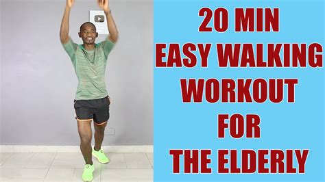 20 Minute Easy Walking Workout For Elderly Walk At Home Low Impact