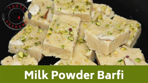 How To Make Milk Powder Barfi At Home Burfi Barfi With Milk Powder