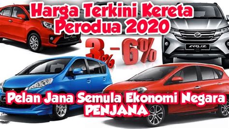 Semak harga kereta perodua 2019 • axia • myvi • bezza • alza • aruz. Harga Kereta Perodua Terkini 2020 - Pelan Jana Semula ...