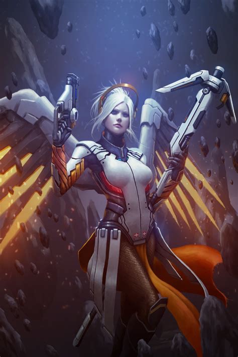 Artstation Overwatch Mercy Fanart