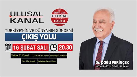 Vatan Partisi Genel Ba Kan Do U Perin Ek K Yolu Nda