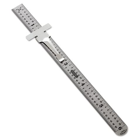 Precision Stainless Steel Ruler Standardmetric 6 In Absolute
