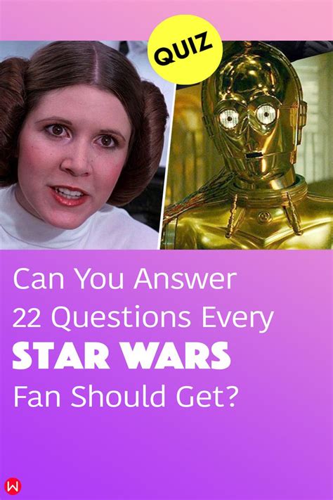 Quiz Can You Answer 22 Questions Every Star Wars Fan Should Get Star Wars Fans Star Wars