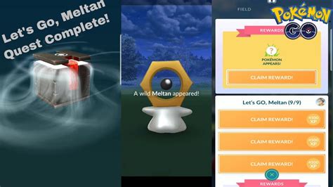 Pokemon Go Meltan Mystery Box And Lets Go Meltan Quest Complete Youtube