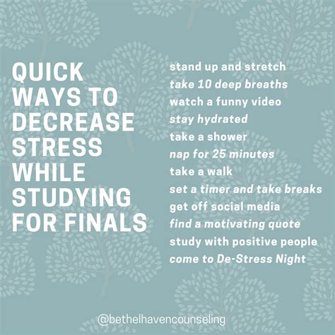 How To Manage Stress While Studying For Finals Bethel Haven Inc
