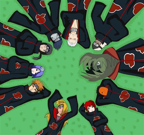 Akatsuki Members Relaxing By Xxunicornxx On Deviantart Naruto Anime