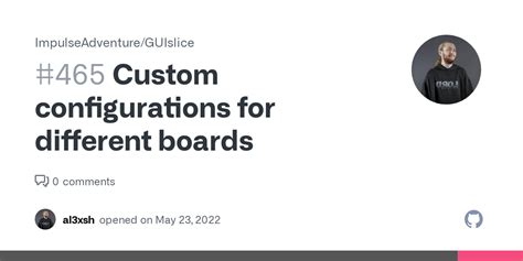 Custom Configurations For Different Boards · Issue 465