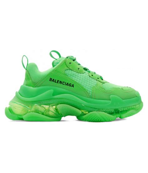 Balenciaga Triple S Running Shoes Green: Buy Online at Best Price on 