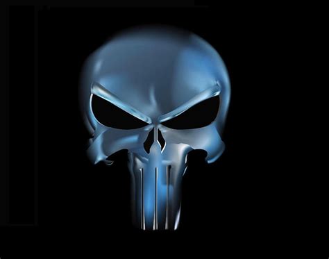 2k Free Download The Dark Punisher Metal 3d The Punisher Logo