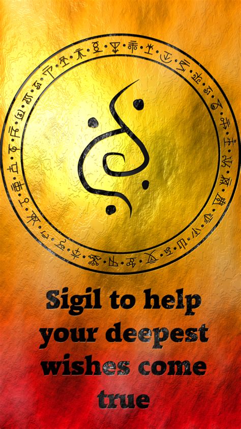 Sigil To Help Your Deepest Wishes Come True Magische Symbolen Wicca