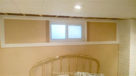 How To Make Basement Windows Look Bigger With Just Trim And Blinds