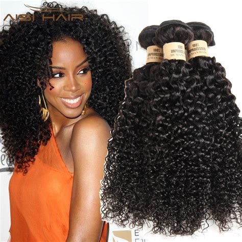 Brazilian Kinky Curly Virgin Hair 3c~4a Curly Weave Human Hair Weaving