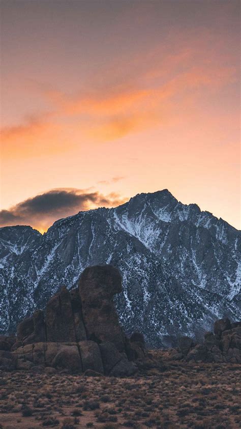 Sunset Sky Snow Mountain Iphone Wallpaper Iphone Wallpapers Iphone