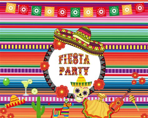Fiesta Party Photography Backdrop Great As Mexican Dress Up Photo Booth