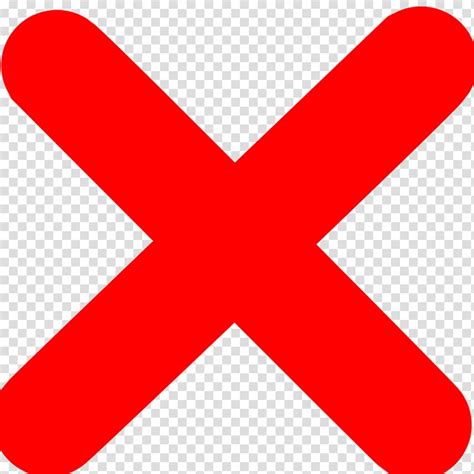 Download High Quality Red X Transparent Sticker Transparent Png Images